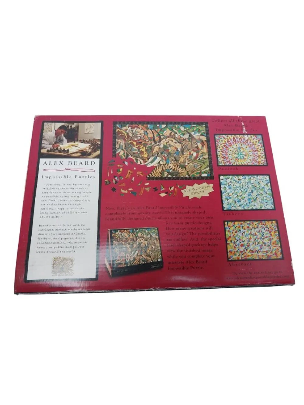 Alex Beard Impossible Puzzles 353 Wood Pieces Stained Glass Design